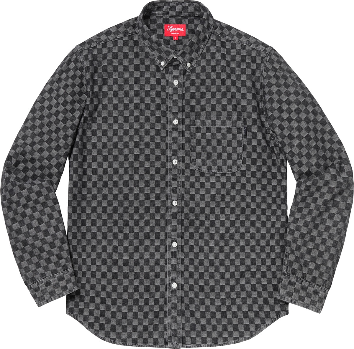Checkered Denim Shirt view 2